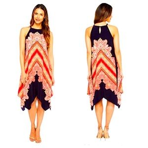 Maggy London Women’s Hankerchief Hem Dress